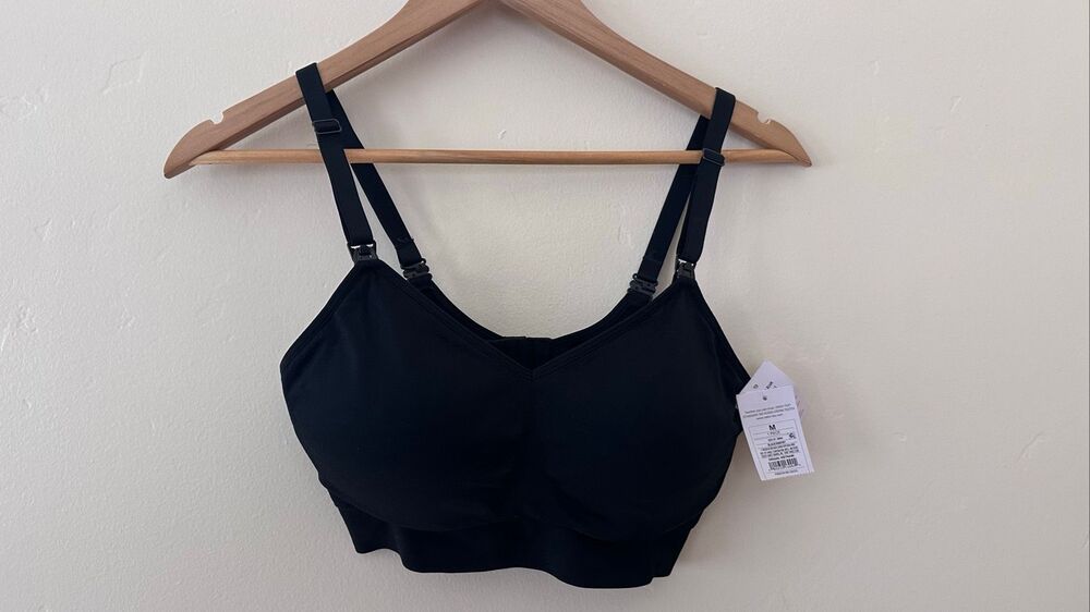 🌸 Auden Black adjustable Nursing Bra Size Medium New